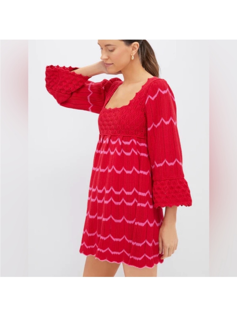 NWT Tuckernuck Pomander Place Red
Crochet Trim Devon Dress Size Medium - Picture 2 of 7